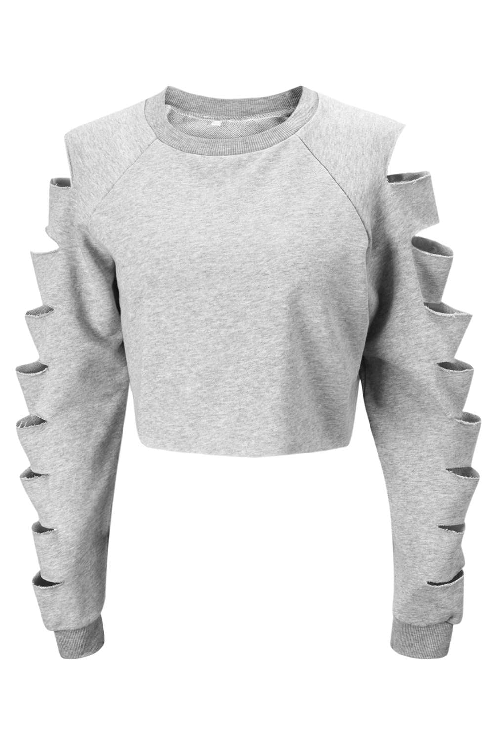 Iyasson Women Long Sleeve Crop Sweatshirts