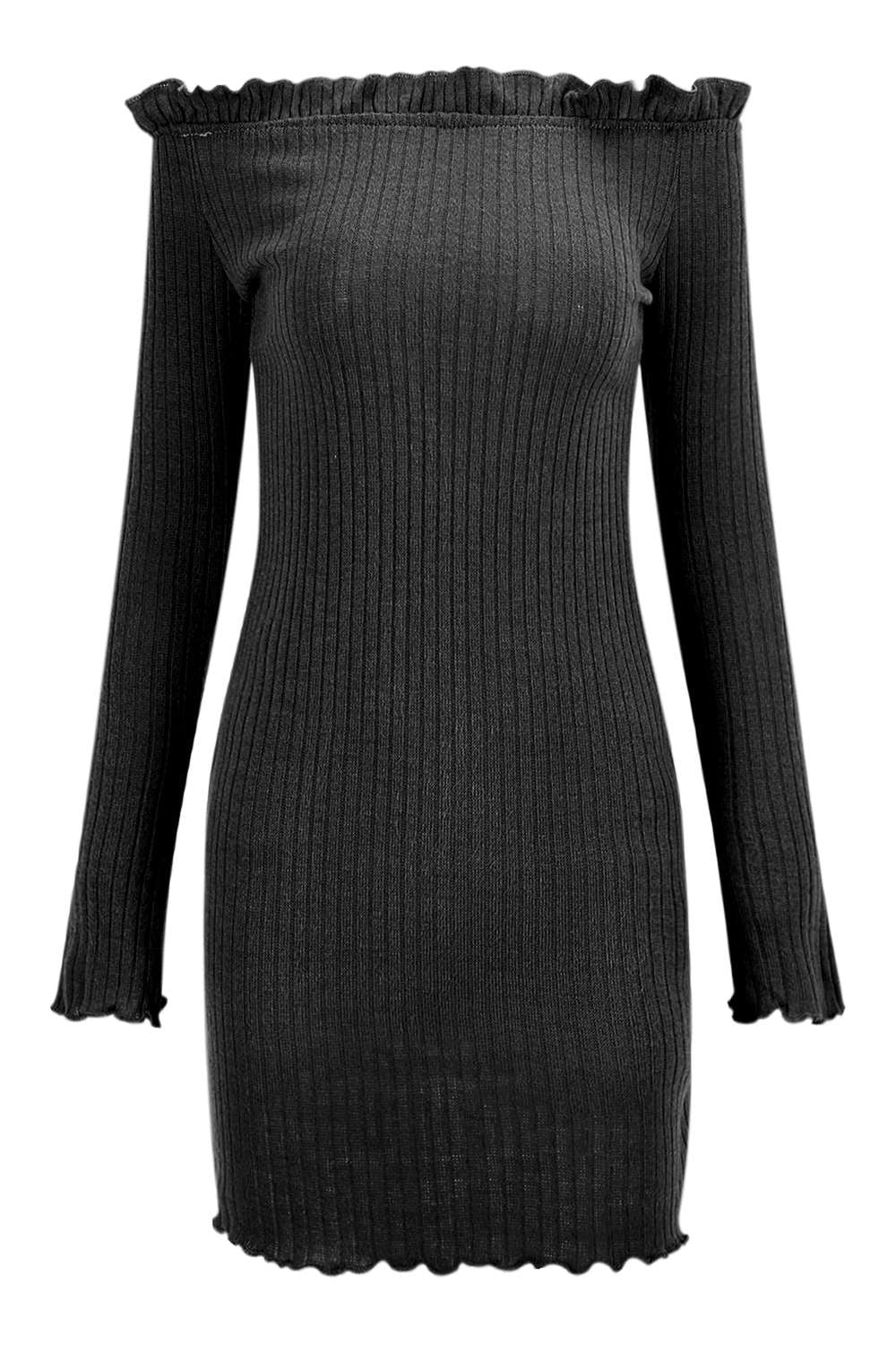 Iyasson Sexy Off Shoulder Bodycon Dress