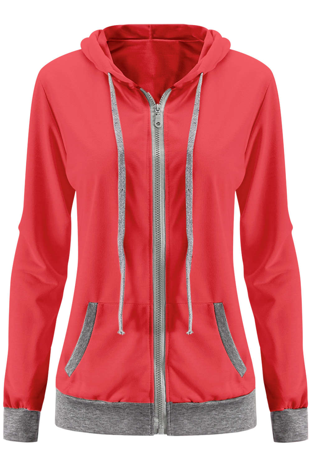 Iyasson Women's Candy Zip Up Hoodie