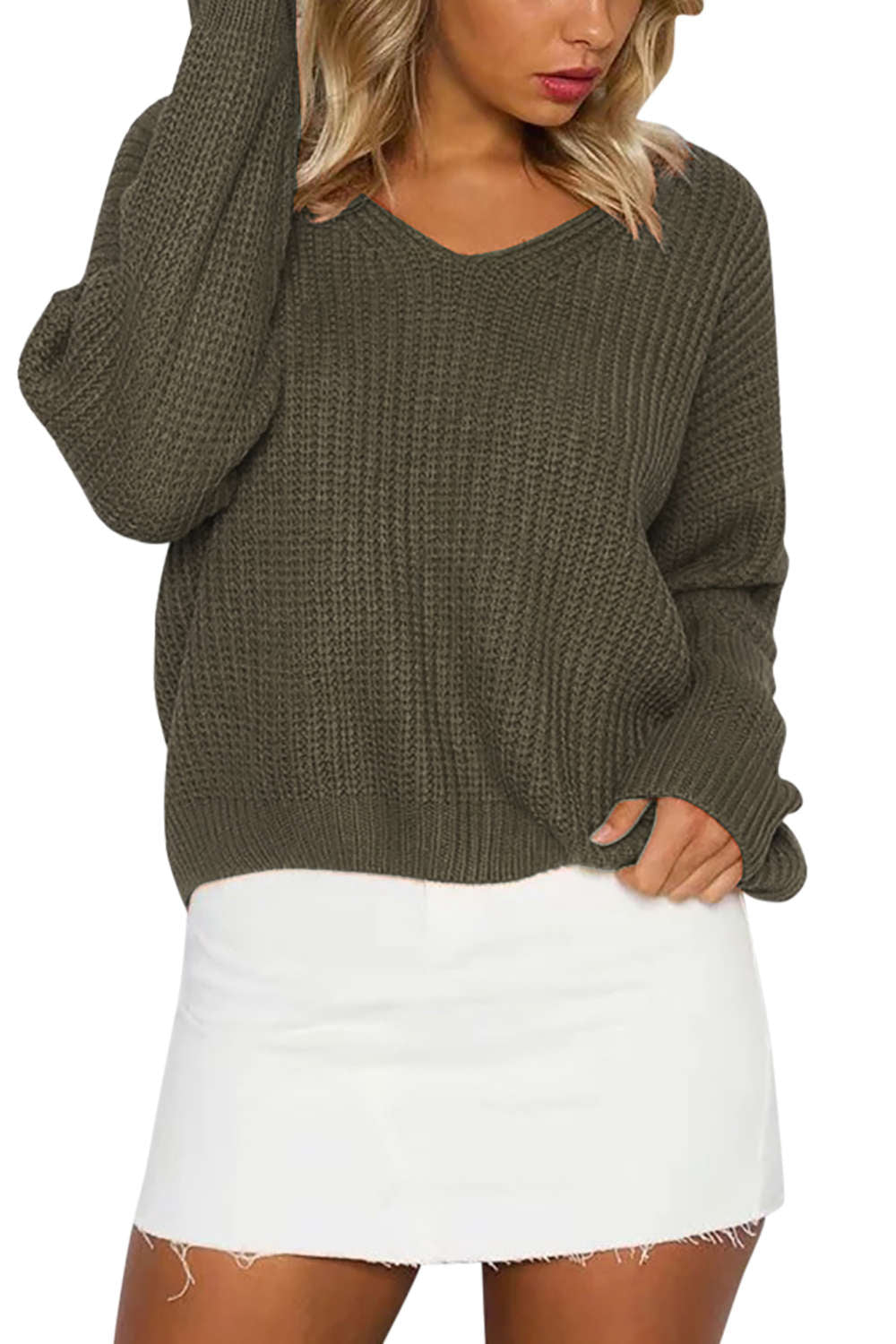 Iyasson Lace Up Back Jumper