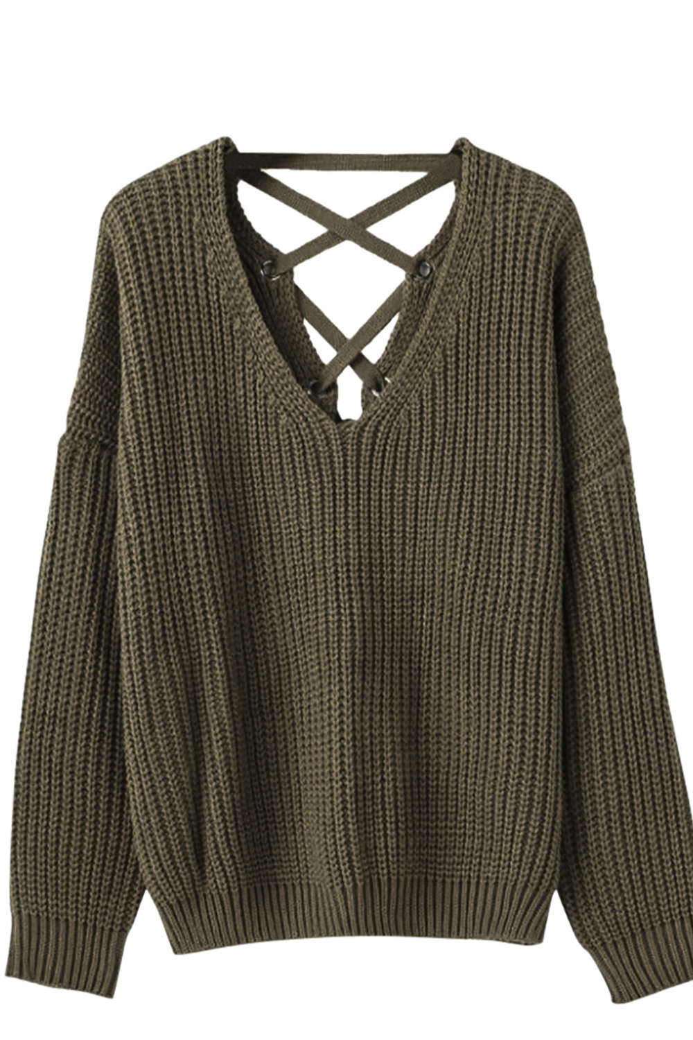 Iyasson Lace Up Back Jumper