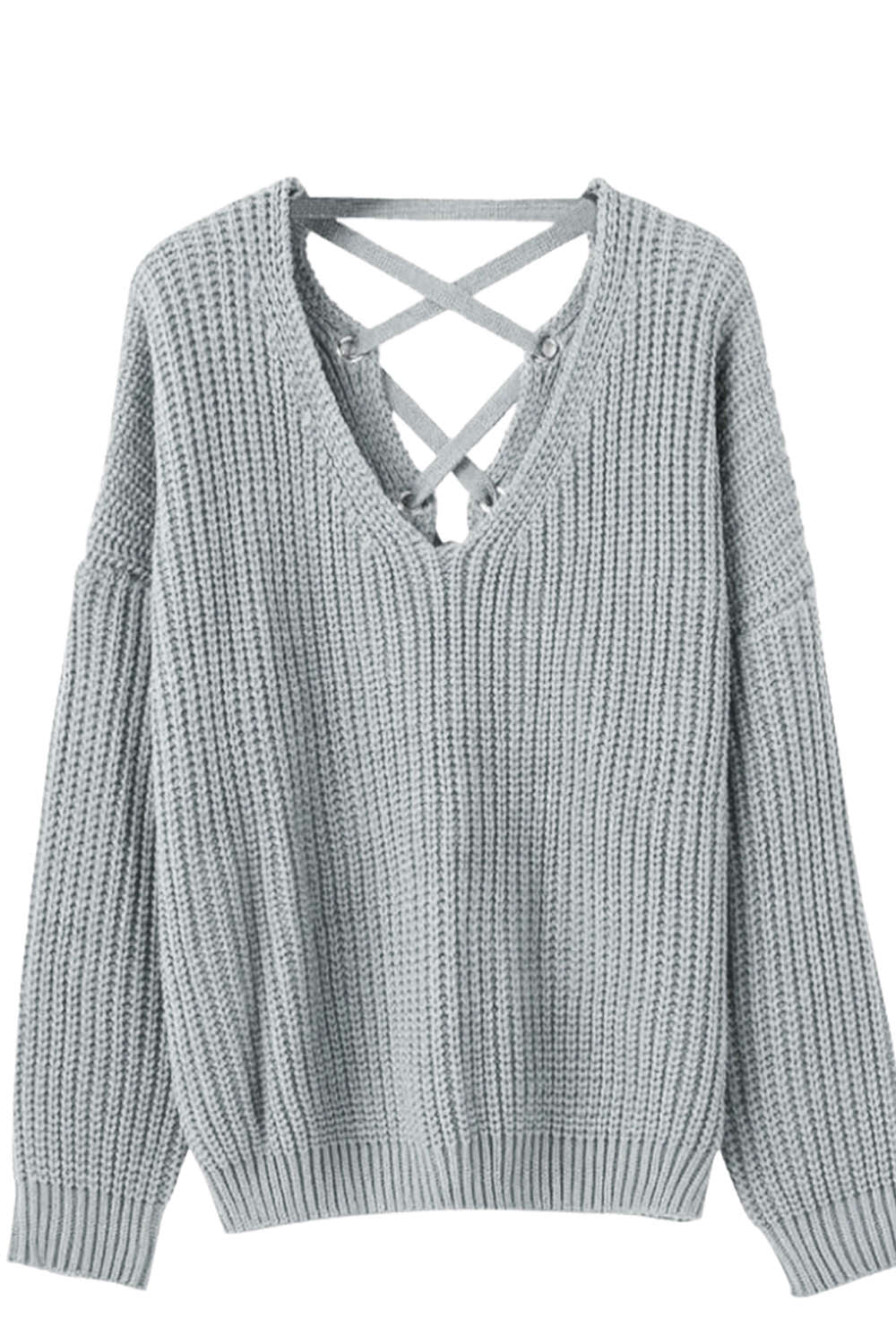 Iyasson Lace Up Back Jumper