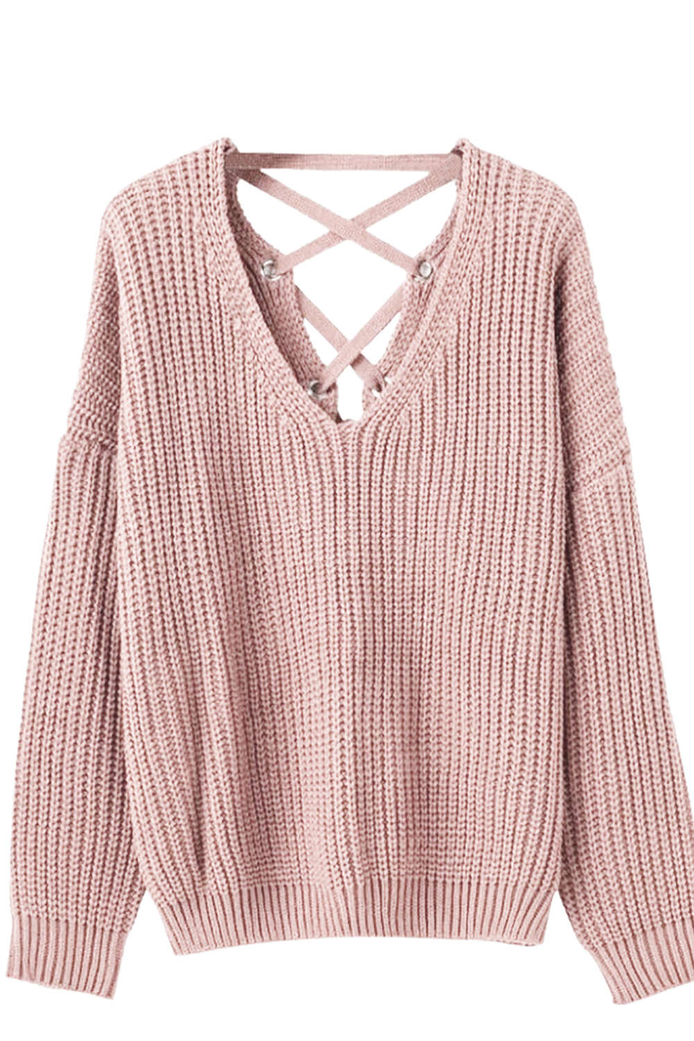 Iyasson Lace Up Back Jumper