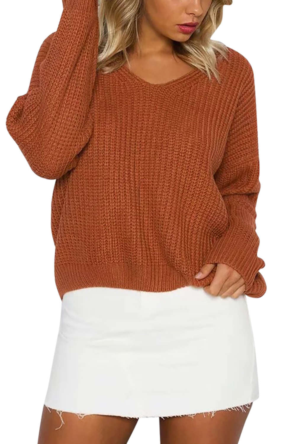 Iyasson Lace Up Back Jumper