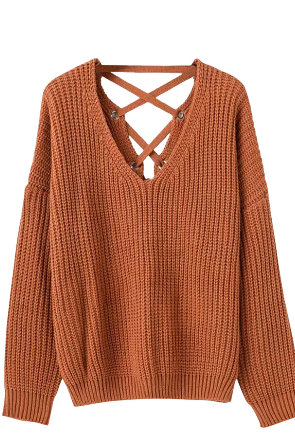 Iyasson Lace Up Back Jumper