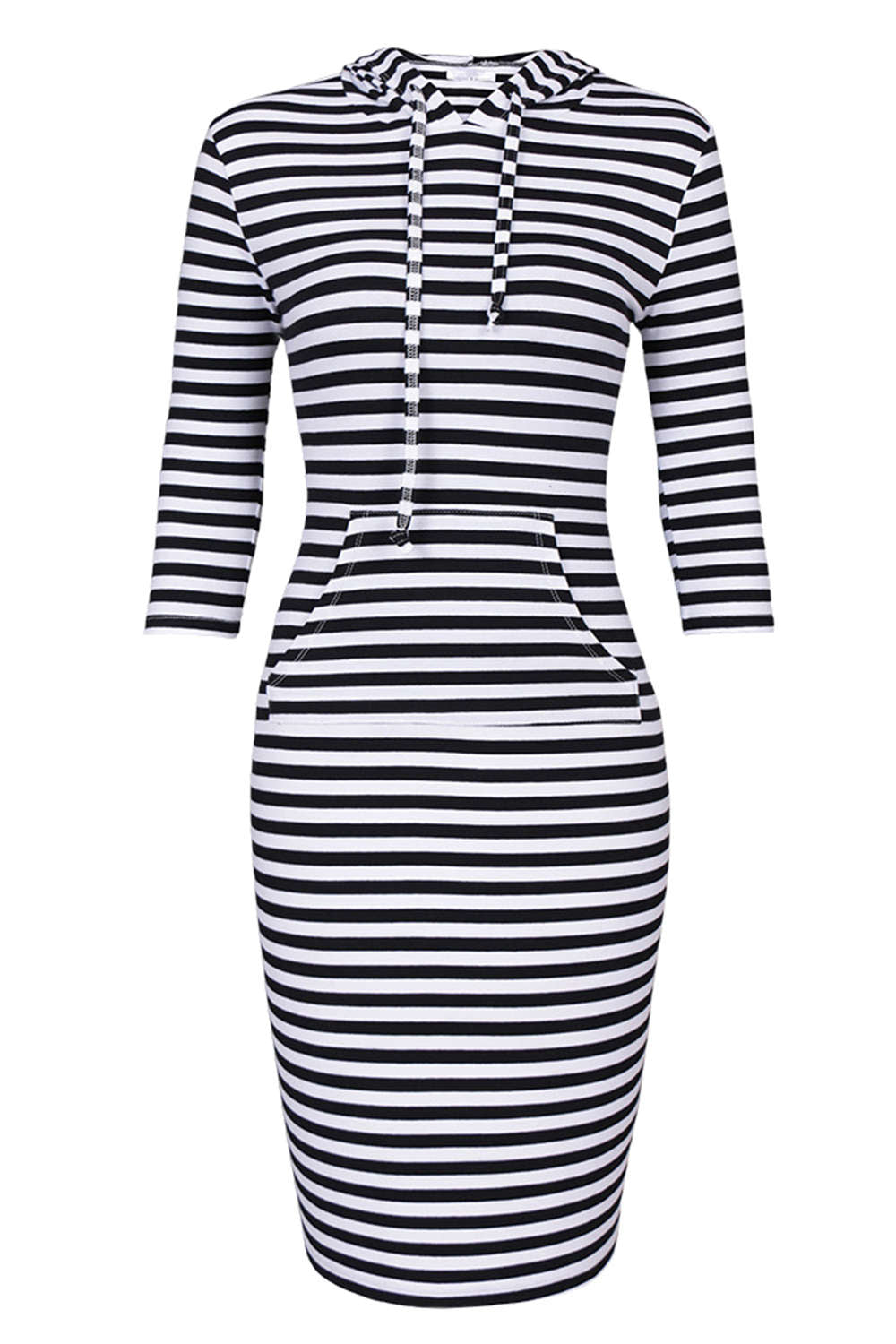 Iyasson Bodycon Mini Hoodie Dress