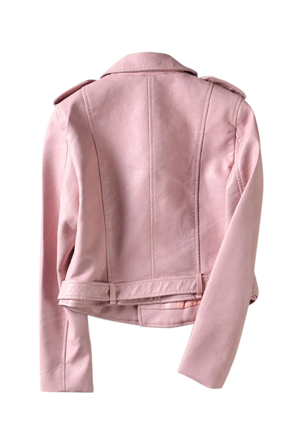 Iyasson Women's Faux Leather Biker Jacket