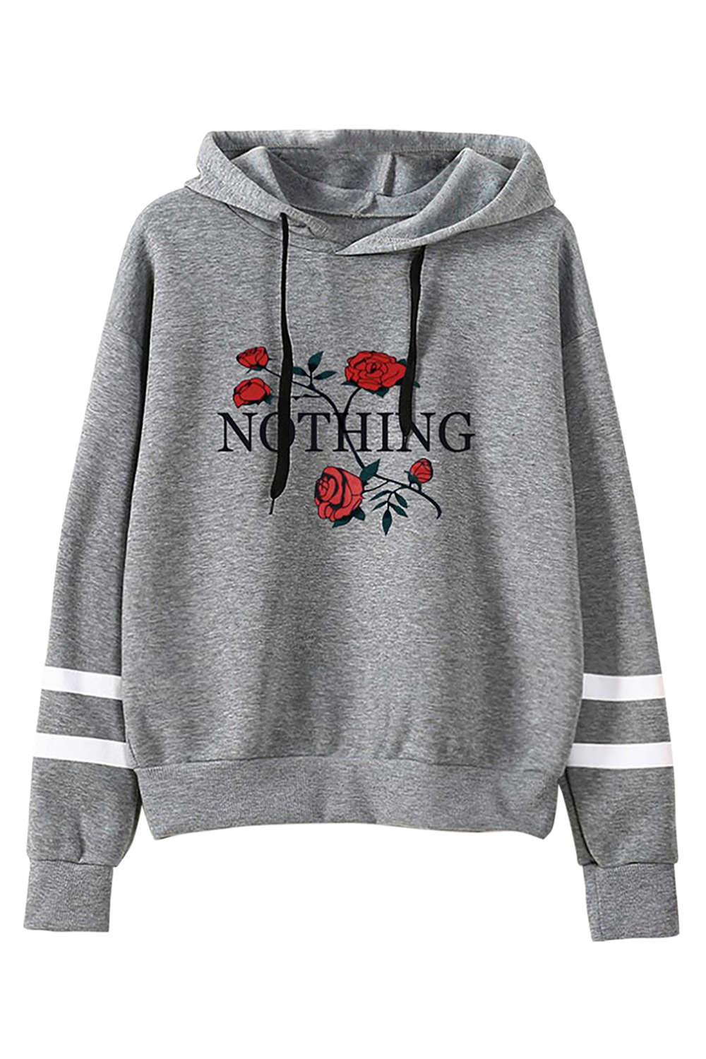 Iyasson Women's Rose Print Hoodie
