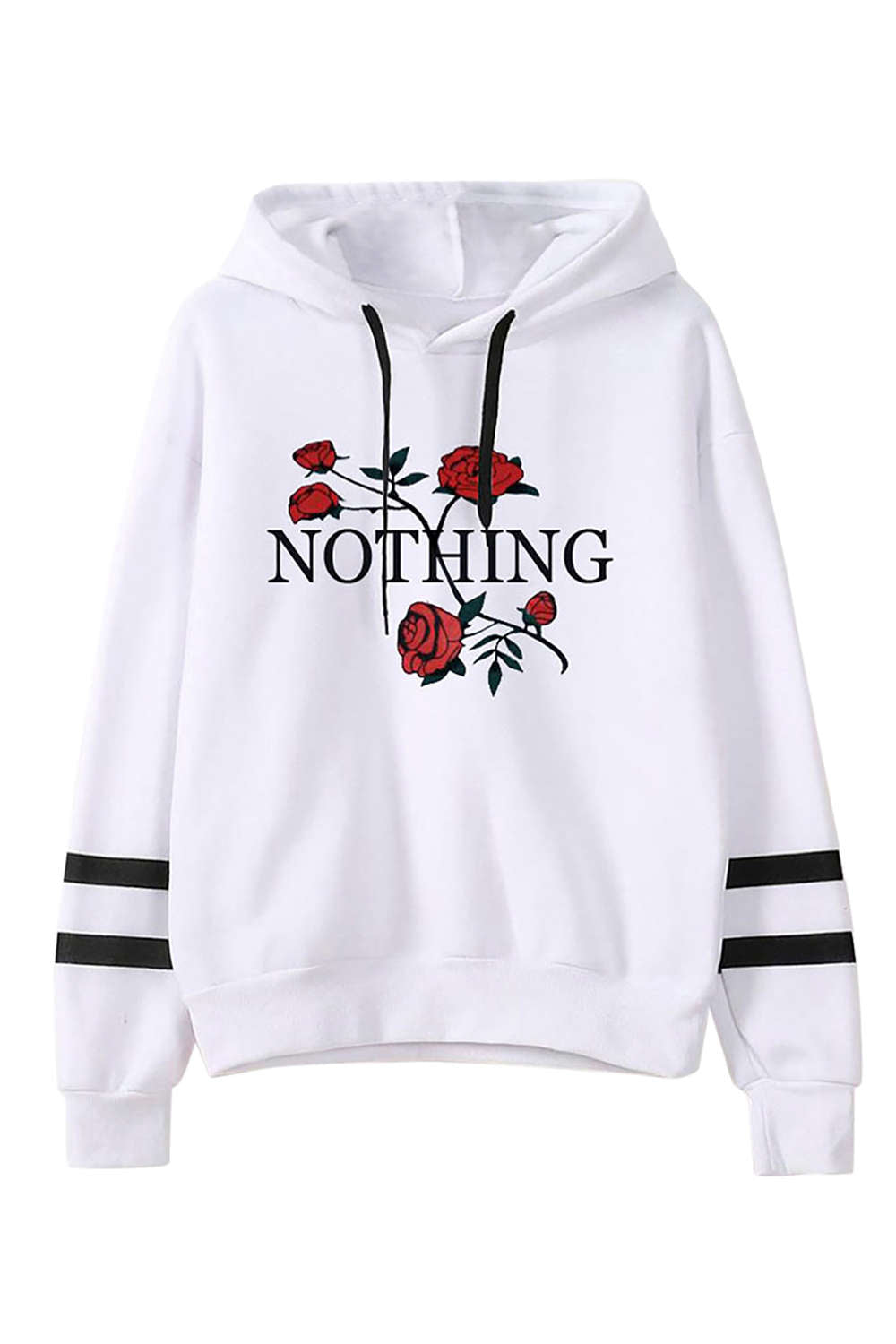 Iyasson Women's Rose Print Hoodie