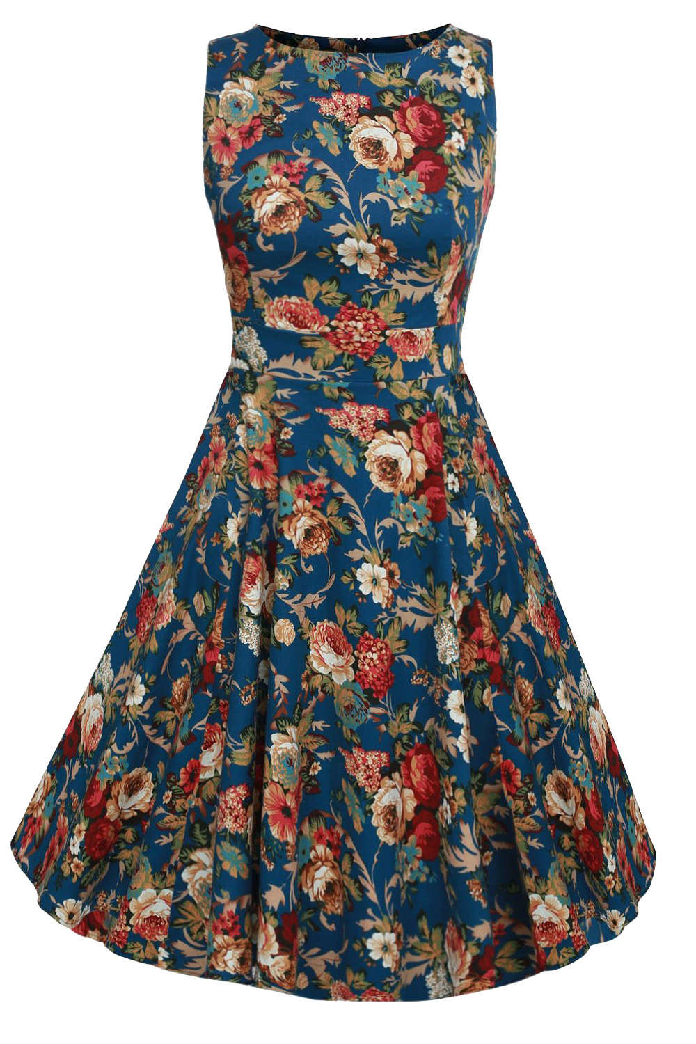 Iyasson Floral Sleeveless Mini Dress