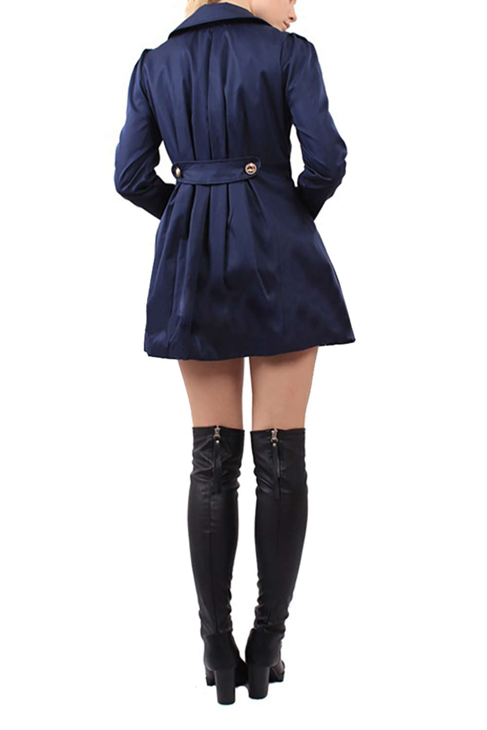 Iyasson Women's Double Breasted Trench Coat