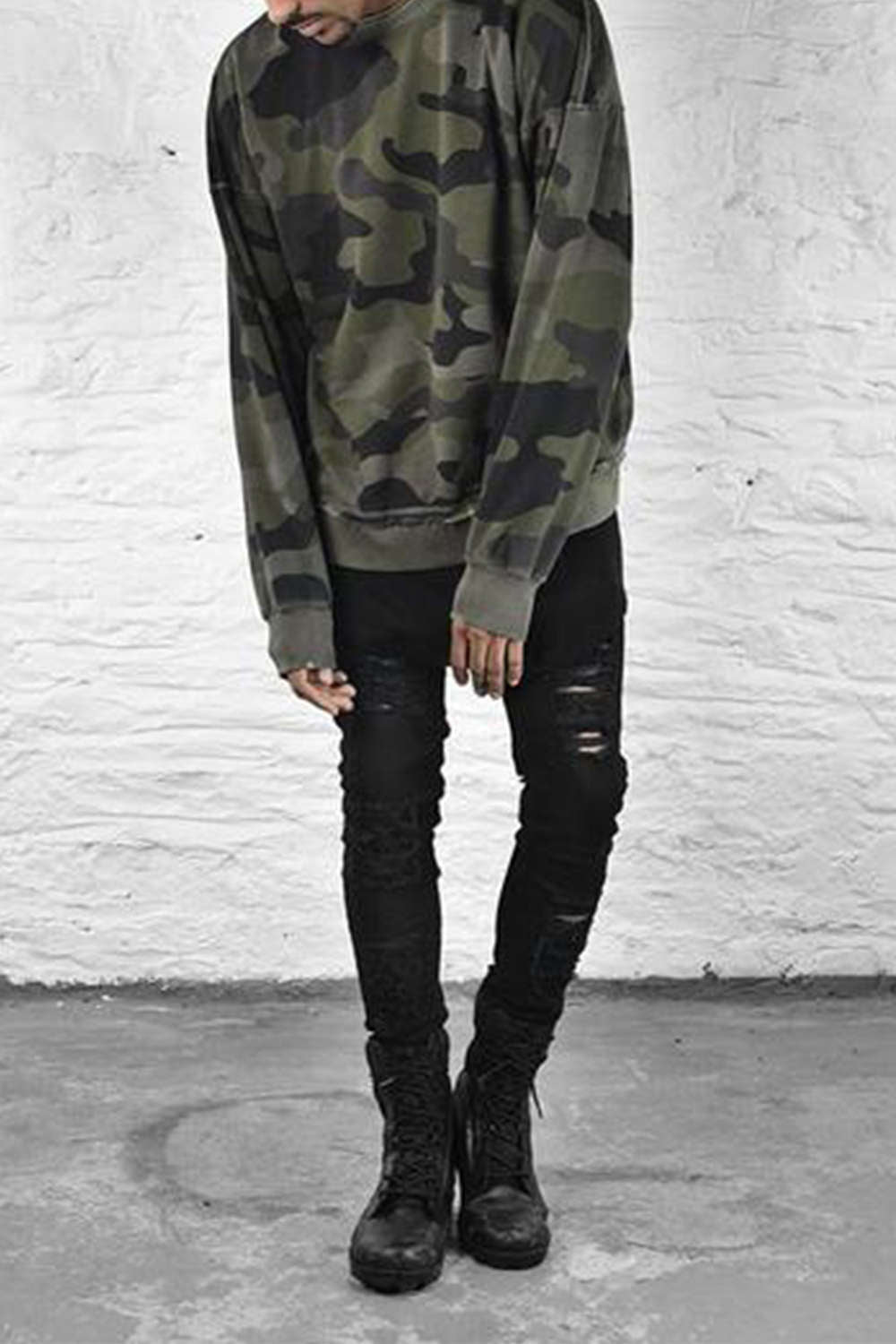 Iyasson Women's Low rise Ripped Pants