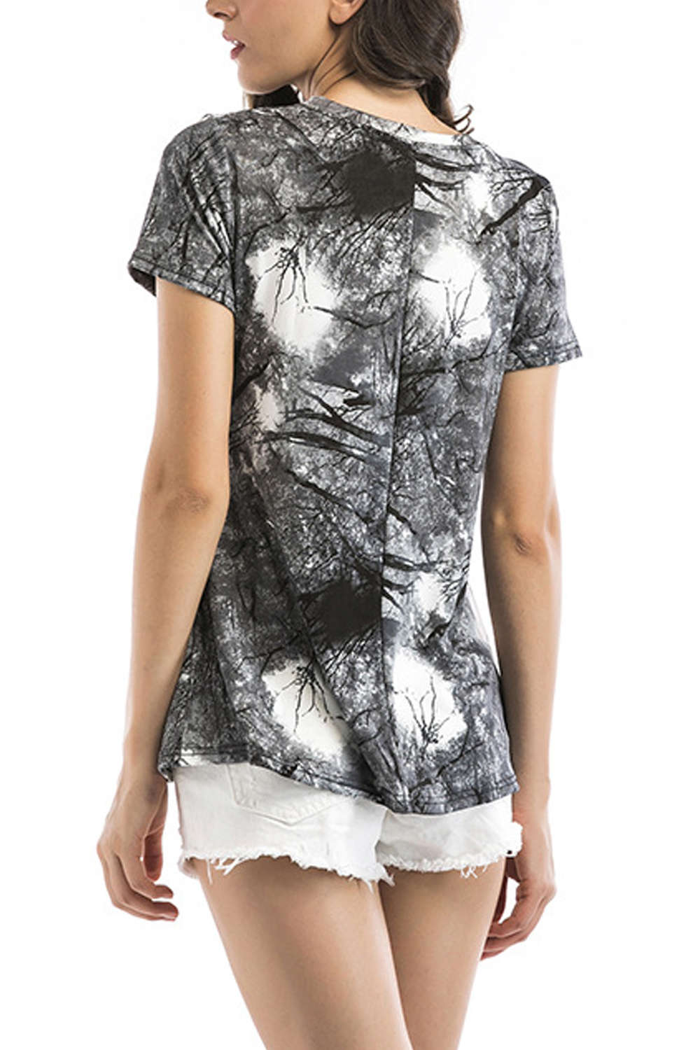 Iyasson Women's Tie Dye Short Sleeve T-shirt