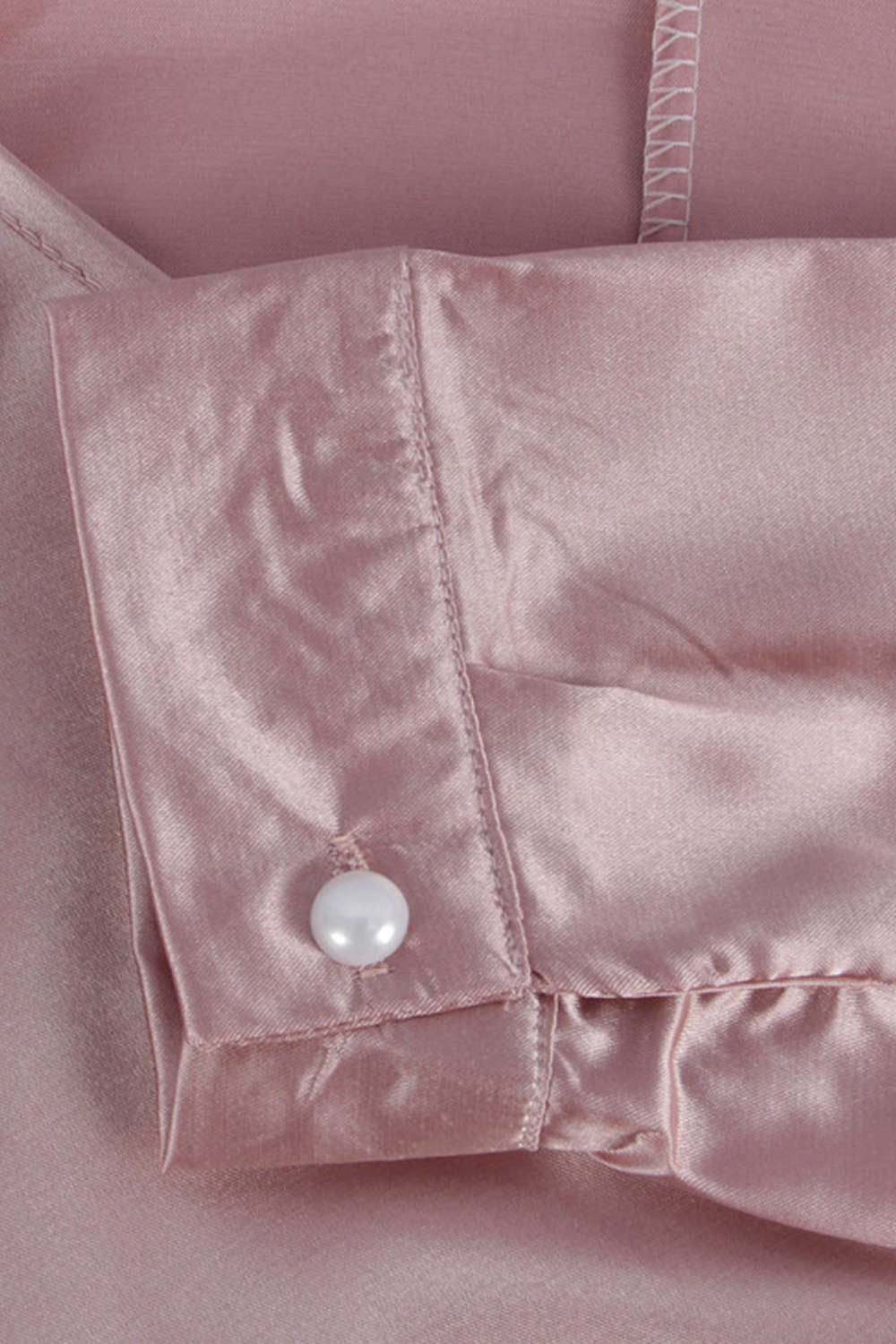 Iyasson Women Tie Front Knot Long Sleeve V Neck Wrap Casual Blouse