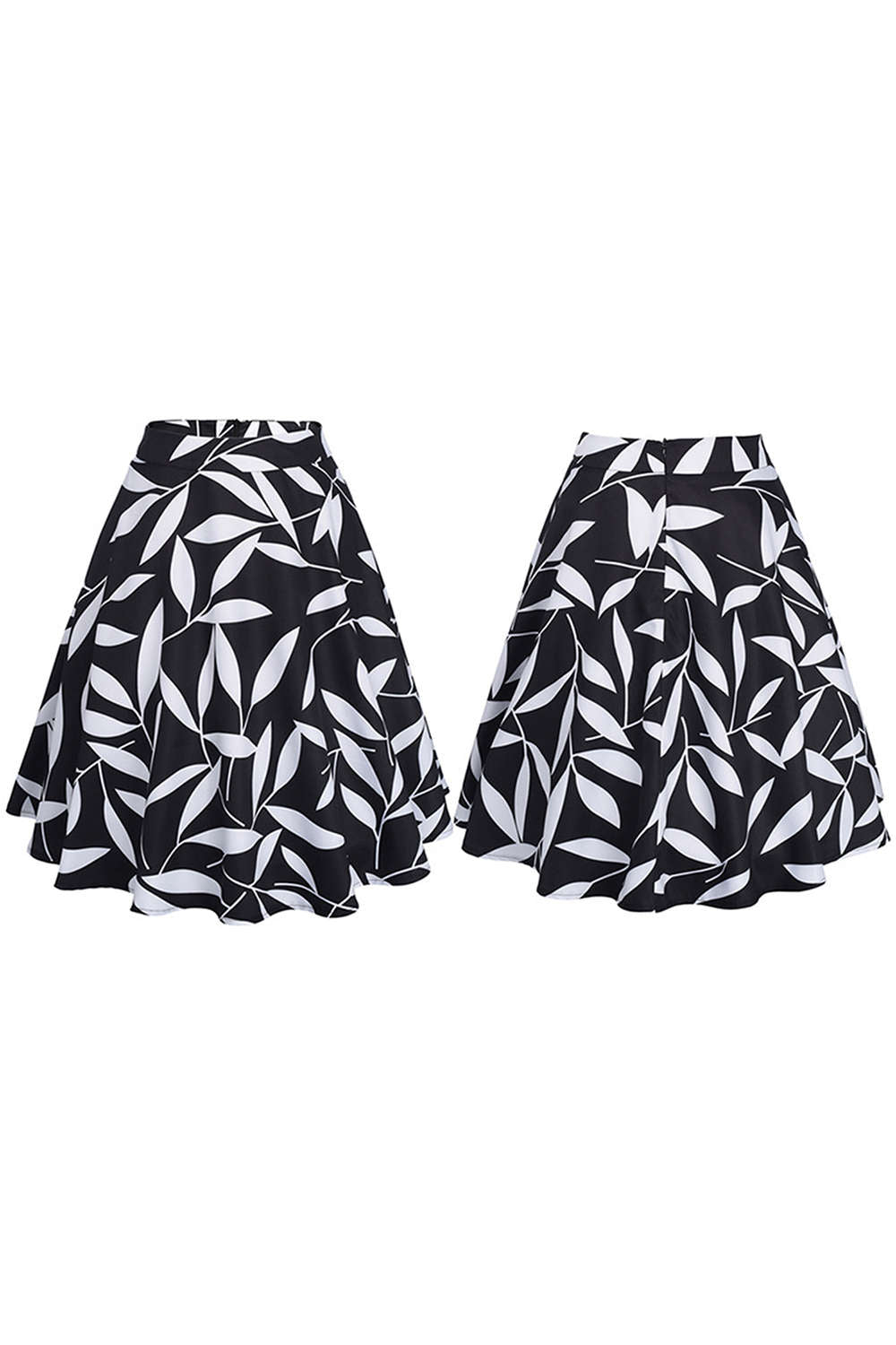 Iyasson Women's High Wasit A Line Skirt