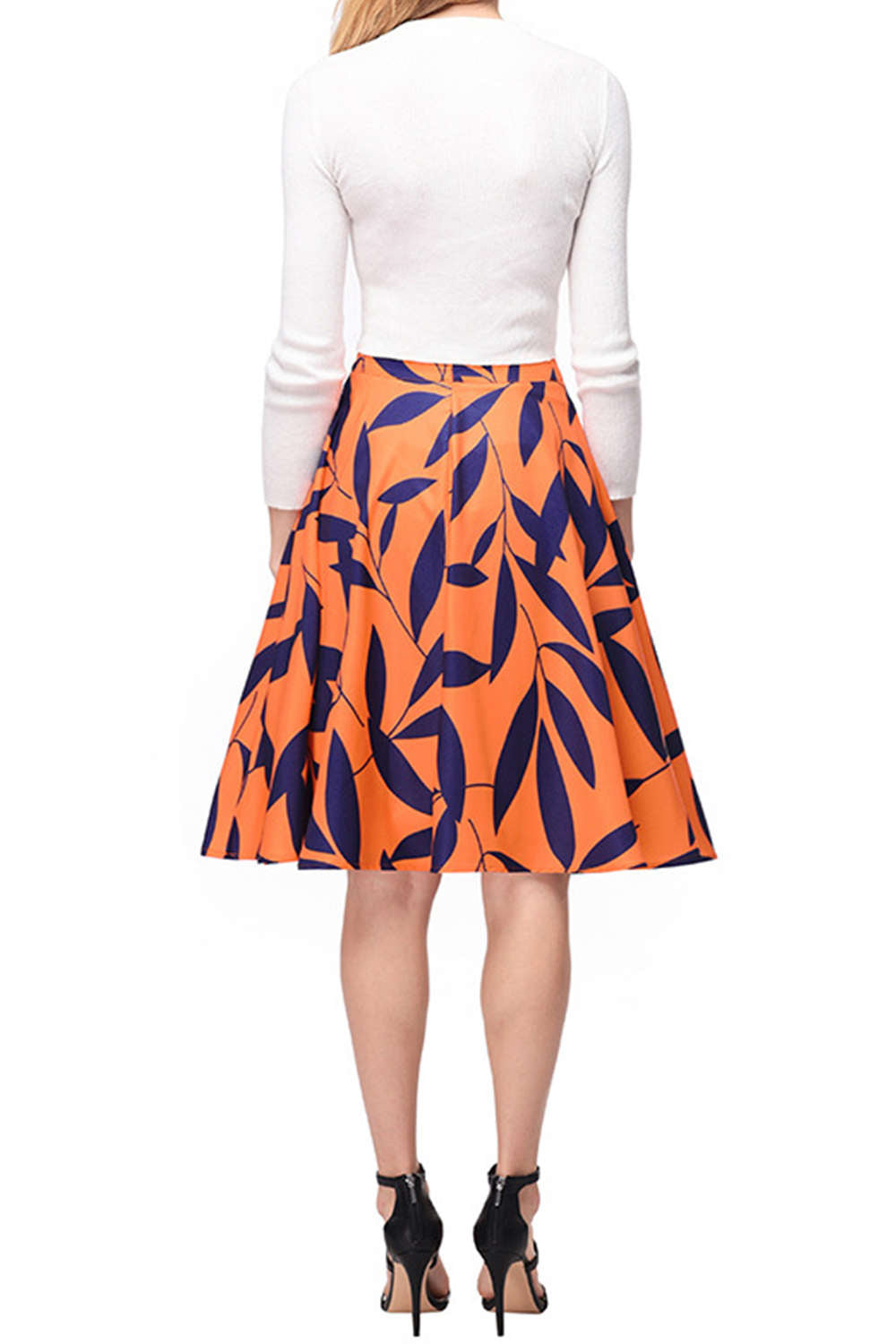 Iyasson Women's High Wasit A Line Skirt