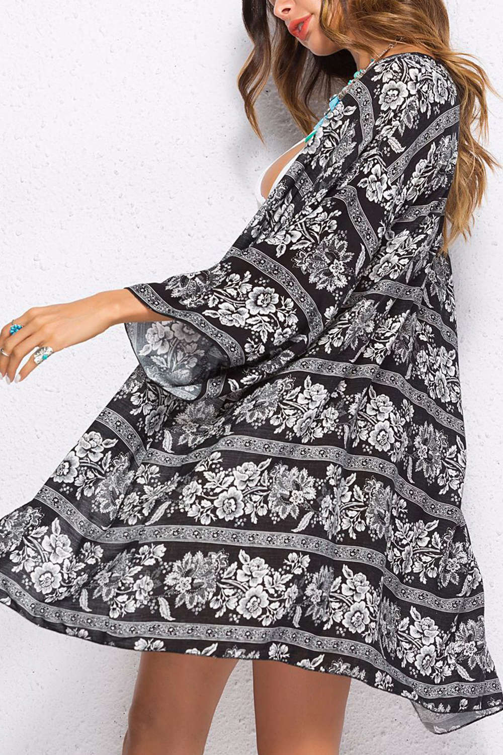 Iyasson Women's Swim Cover Up Kimono