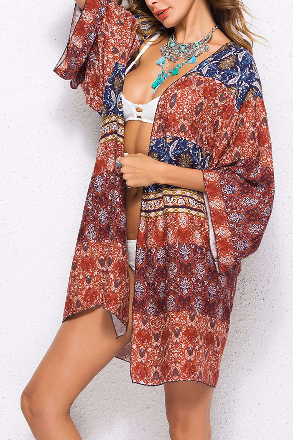 Iyasson Women's Swim Cover Up Kimono