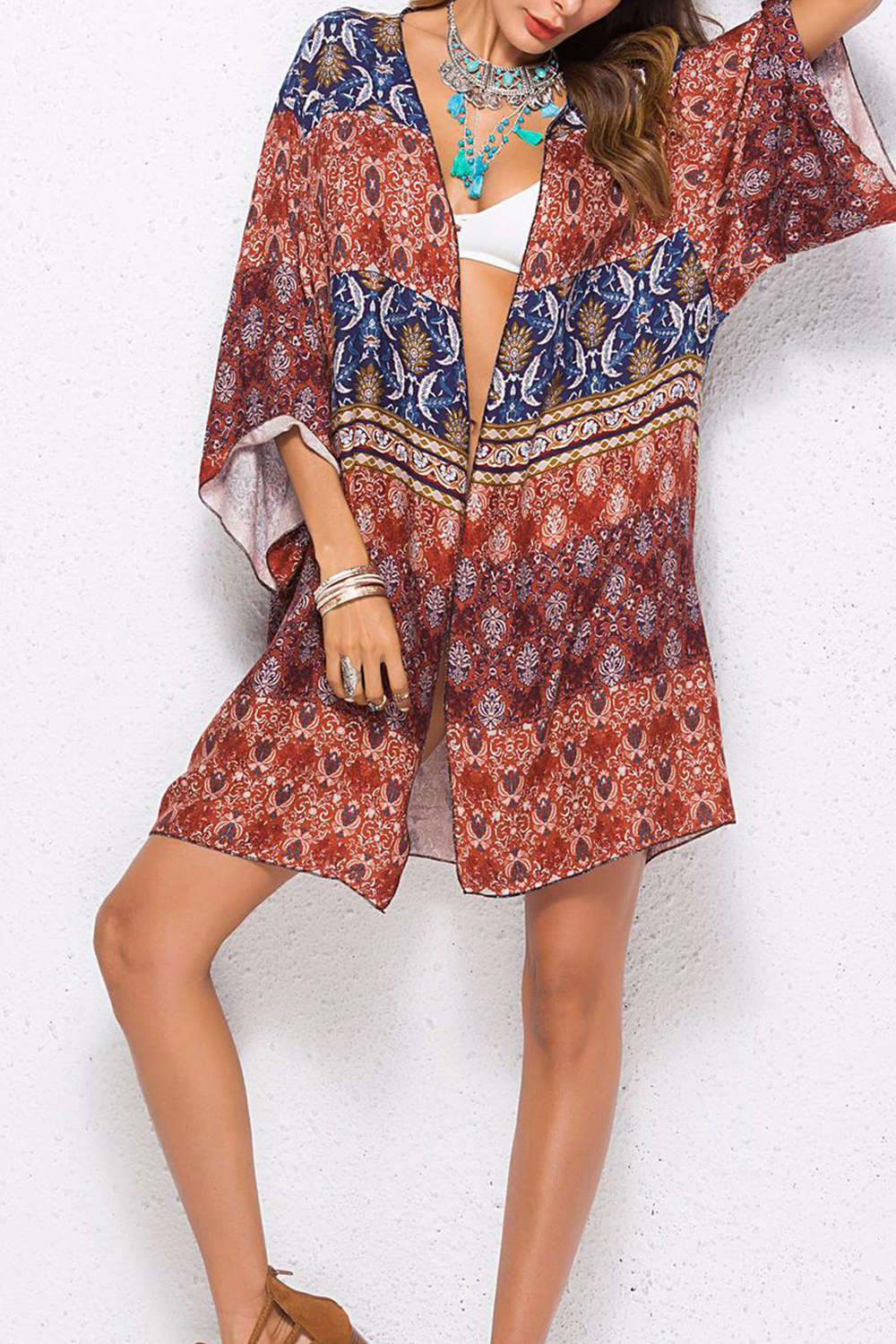 Iyasson Women's Swim Cover Up Kimono