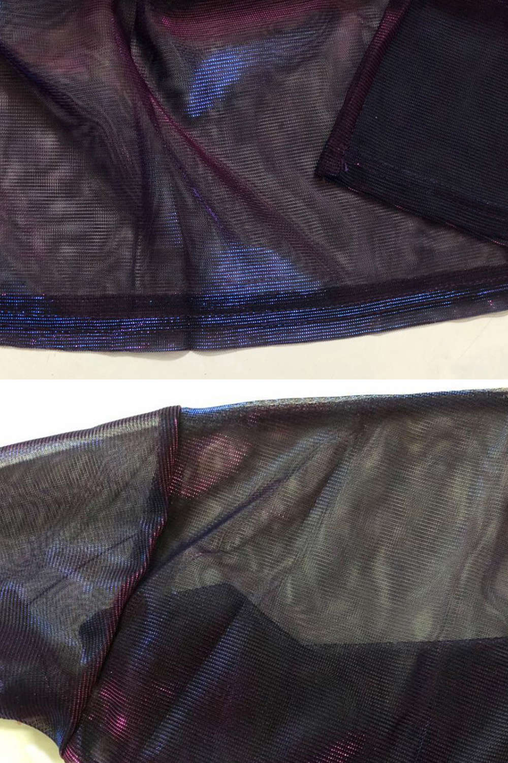 Iyasson Women Sexy See Through Sheer Mesh Tee Shirt