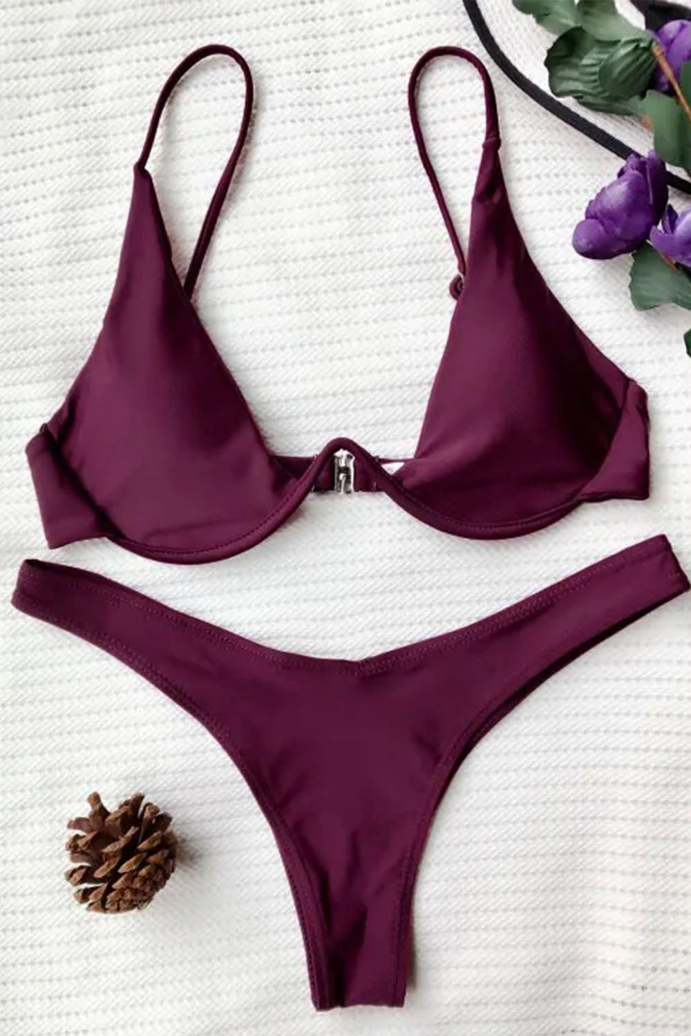 Push Up Plunge Bathing Suit