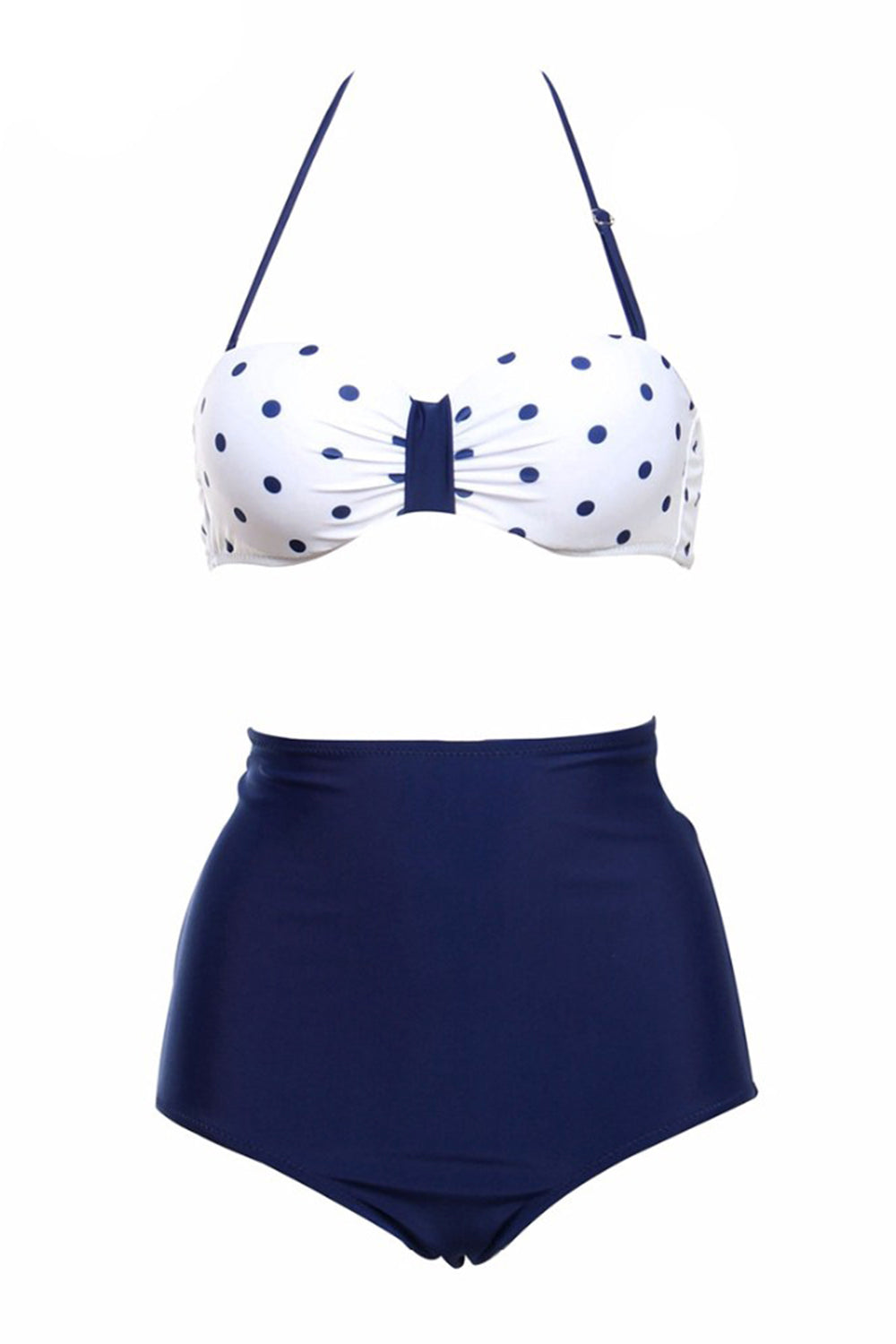 Iyasson Coin dot Printing Vintage bathing suits