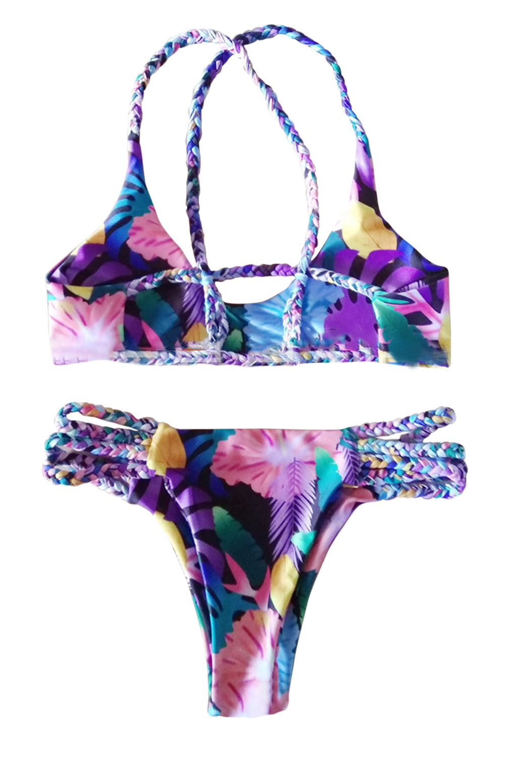 Iyasson Colourful Flower Bomb Bikini Set