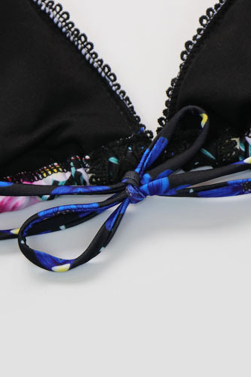 Iyasson Floral Printing Triangle cup Bikini Set