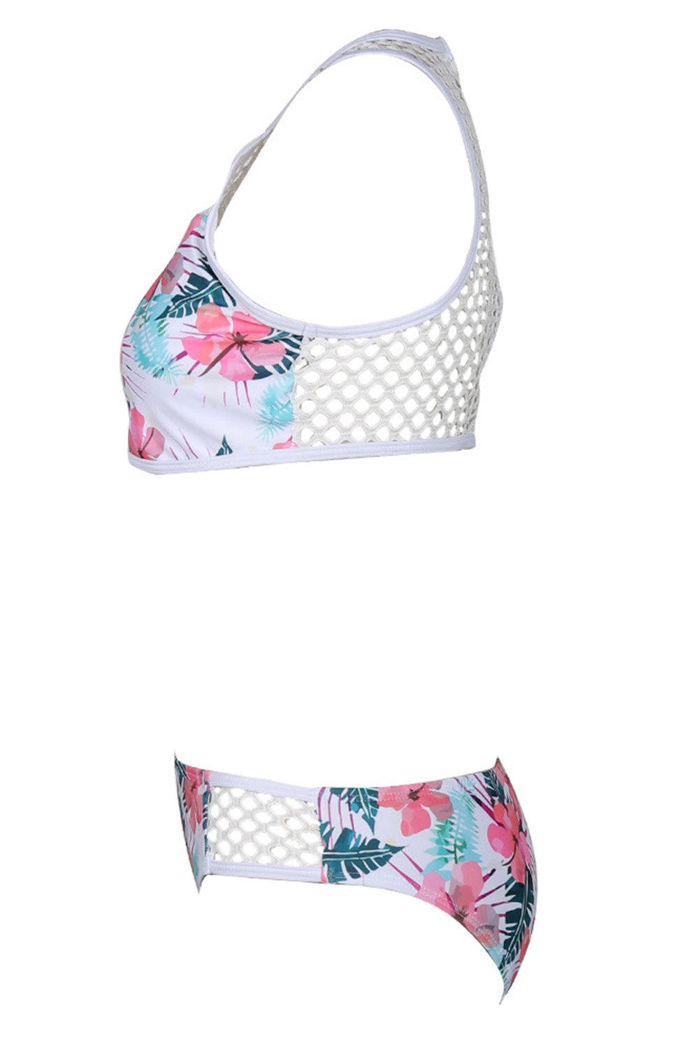 Iyasson Floral Printing Trendy Sport Style Bikini Set