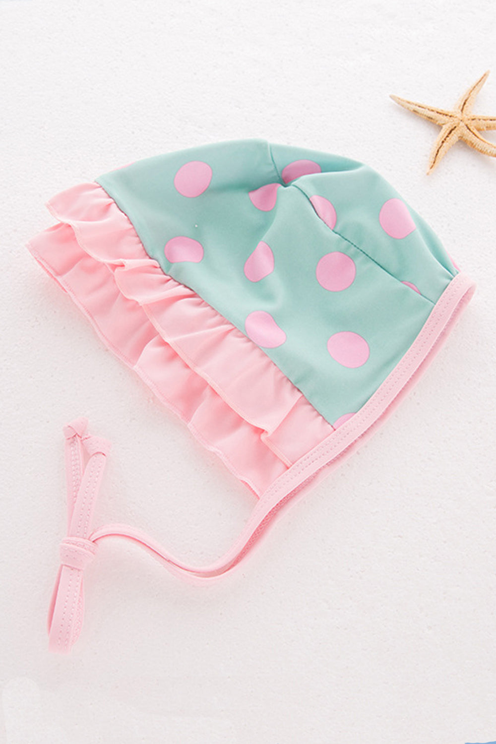 Iyasson Polka Dot Printing Baby Girl Swimsuit With Sweet Bow