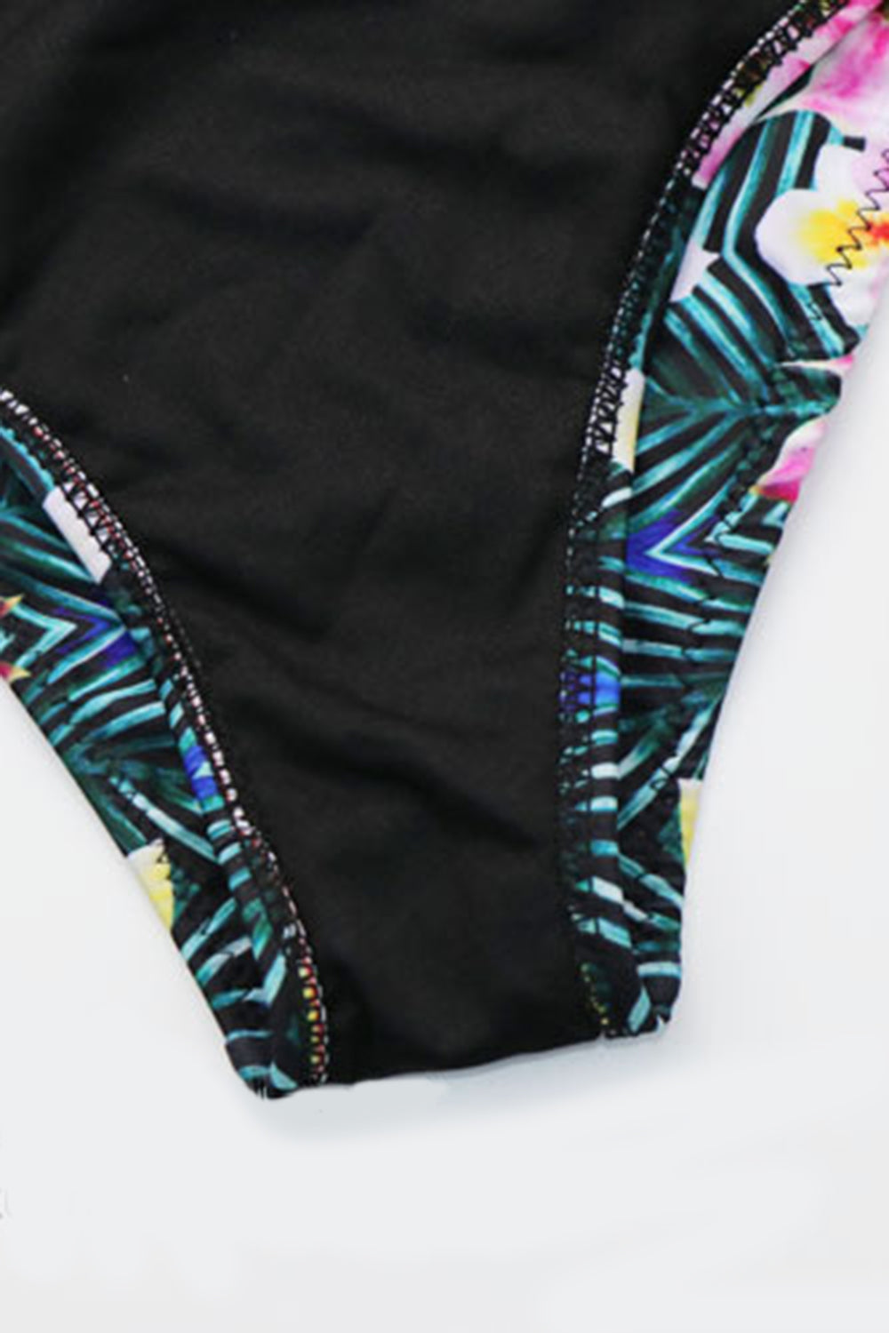 Iyasson Floral Printing Triangle cup Bikini Set