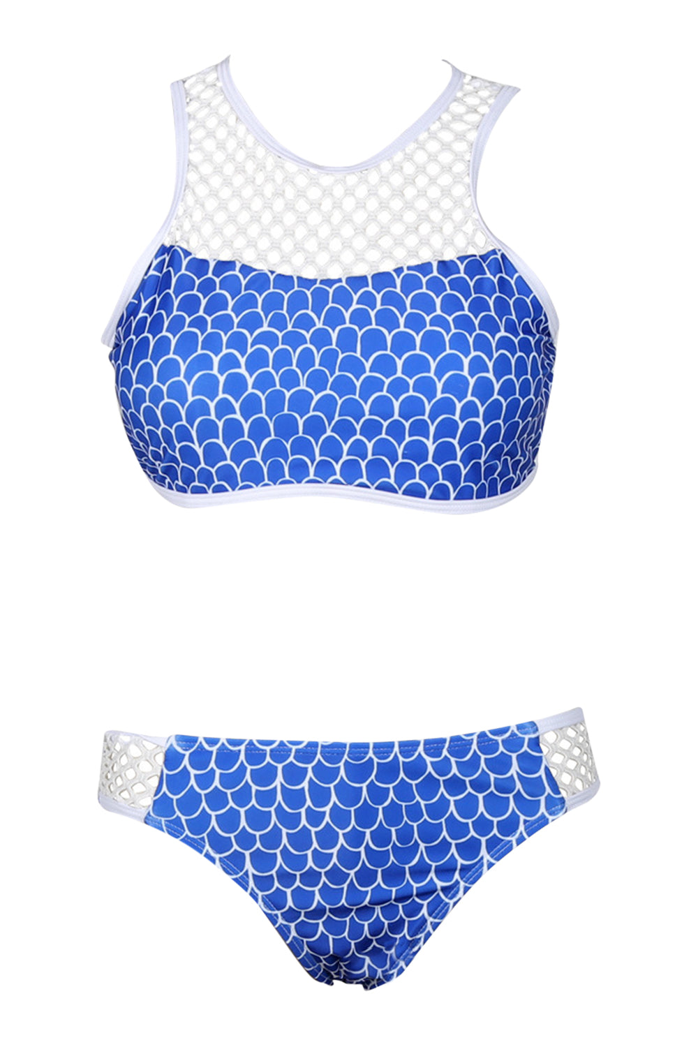 Iyasson Floral Printing Trendy Sport Style Bikini Set
