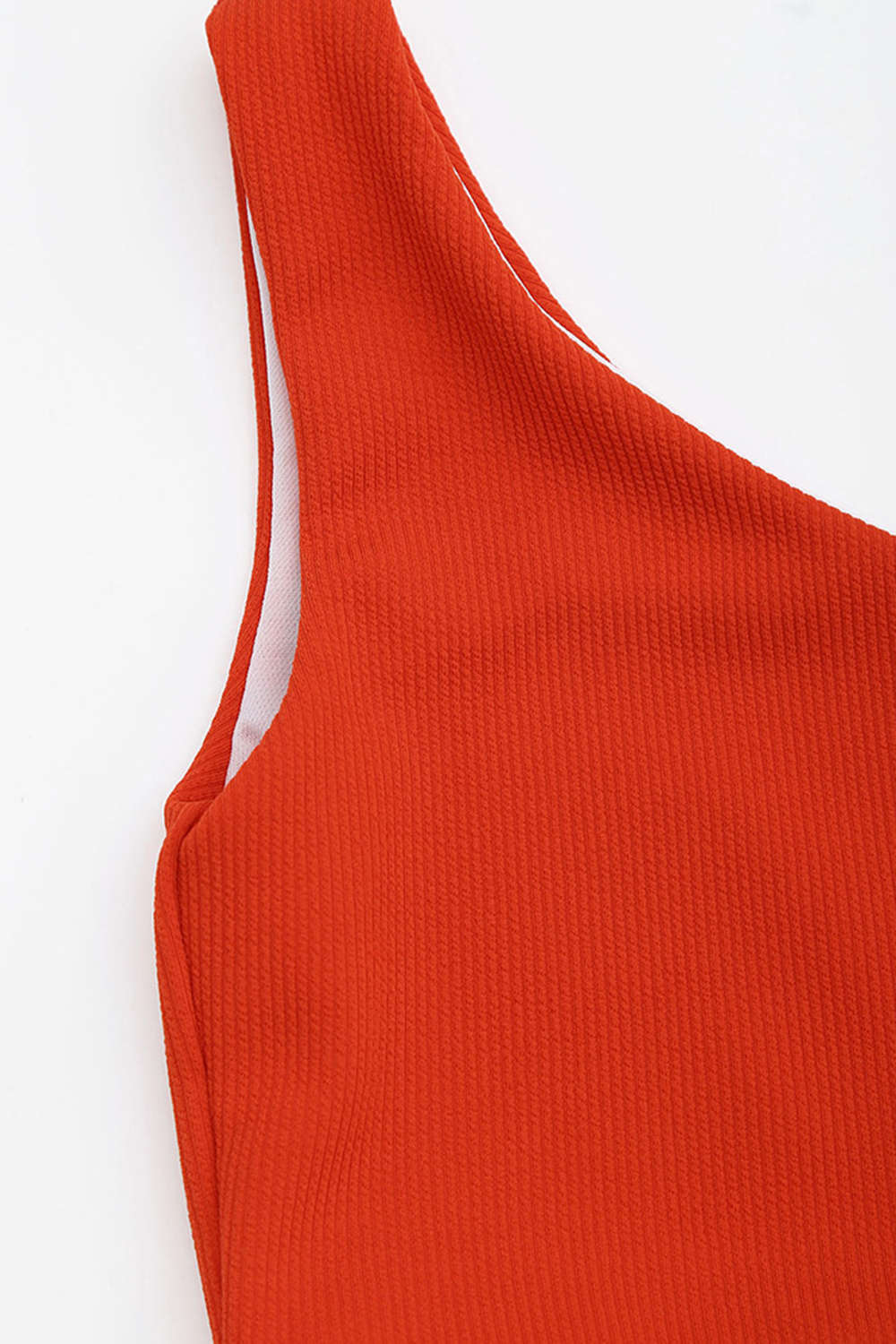 Iyasson Solid Color One-shoulder Bikini Sets