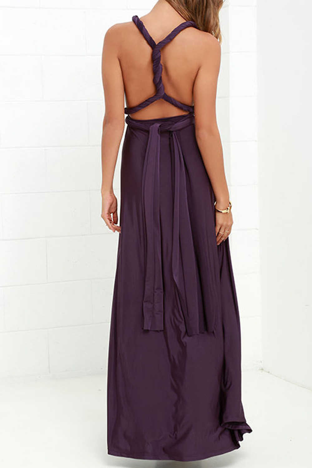 Iyasson Cheap Front-Slit Prom Dresses 2018