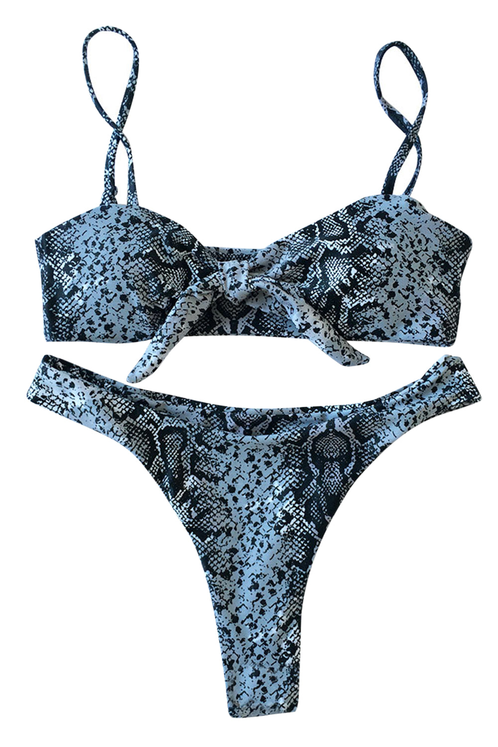 Iyasson Sexy Snake Pattern Bikini Sets