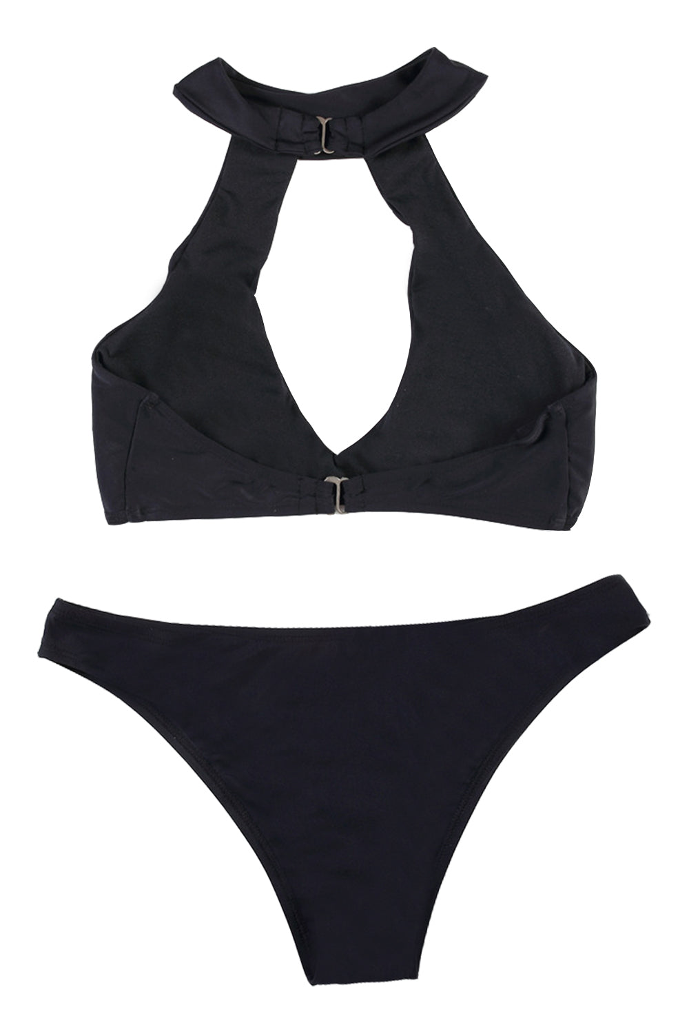 Iyasson Sexy Solid-color Hollow out Bikini Sets