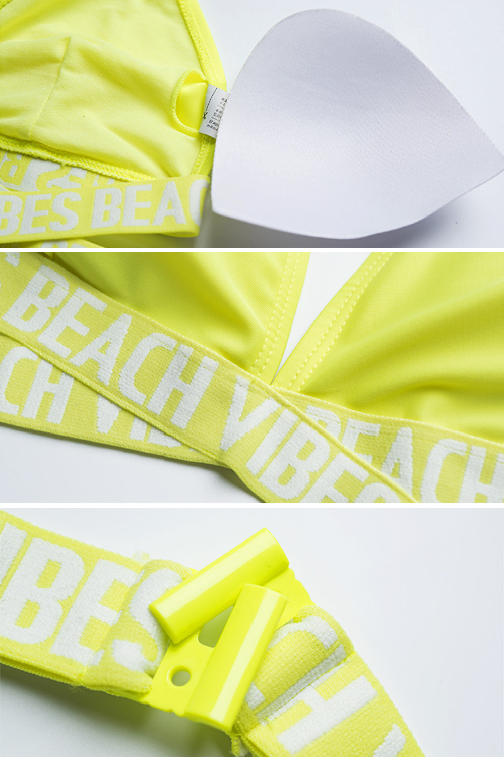 EZI Sexy Solid color Peek-a-boo Bikini Bottom Bikini Sets