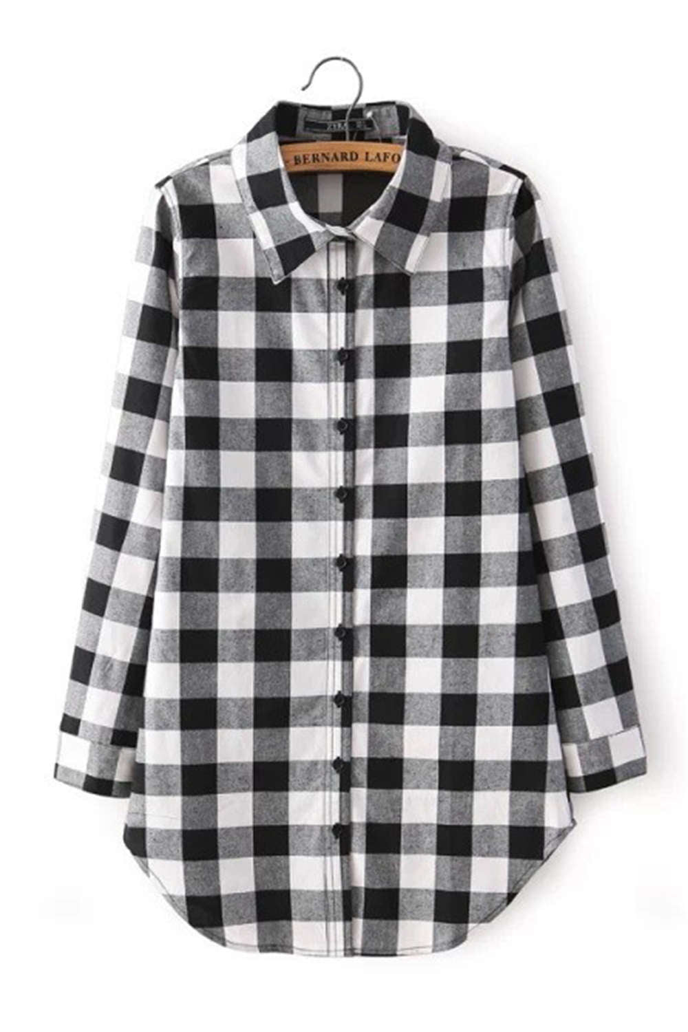 Iyasson Boyfriend Shirt In Red & Black Check&Plaid