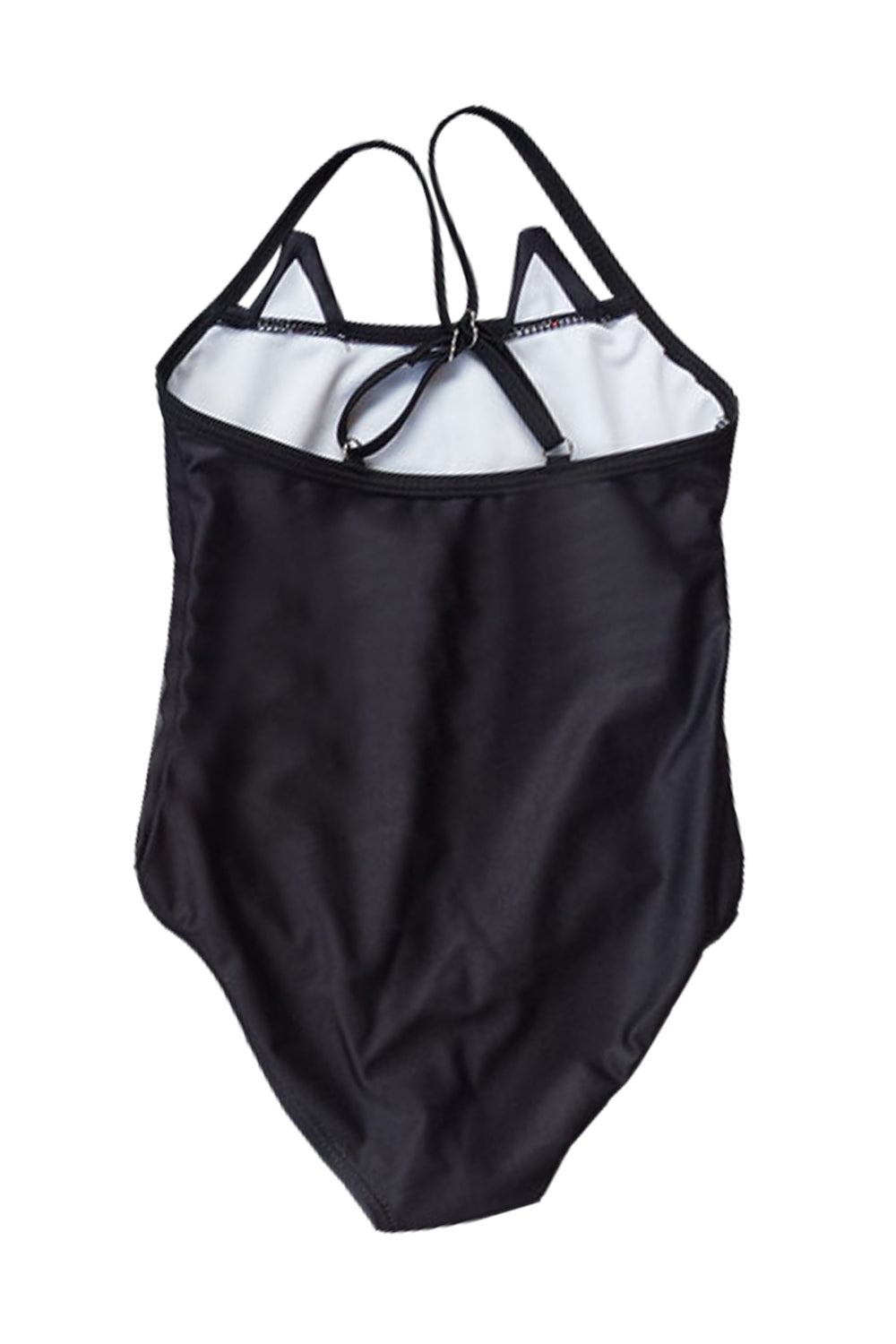 Iyasson Black Cute Cat Pattern Mom & daughter Swimsuit