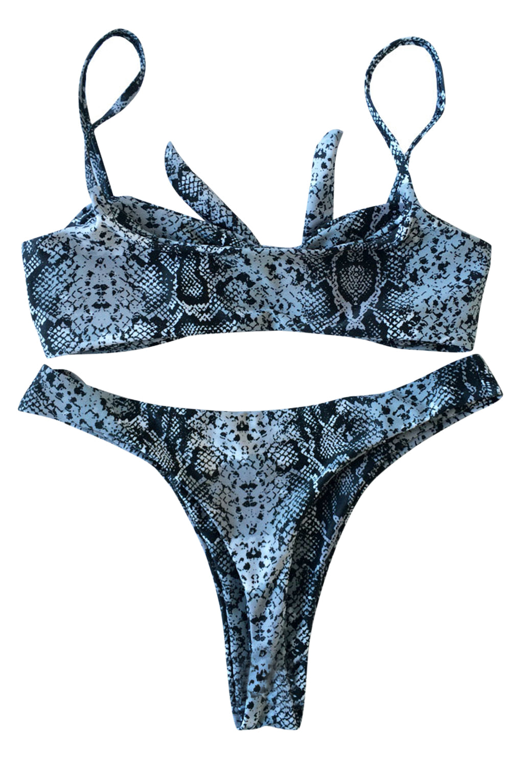 Iyasson Sexy Snake Pattern Bikini Sets