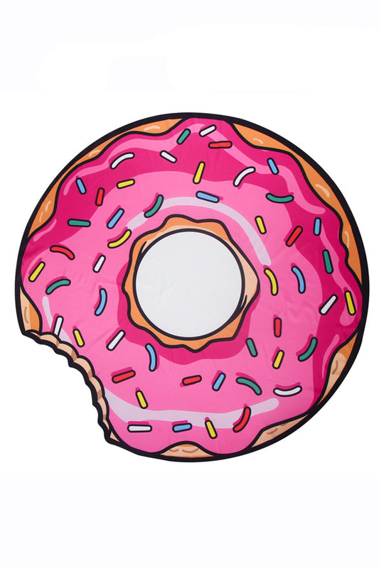 Iyasson Yummy Food Print Round Beach Blanket