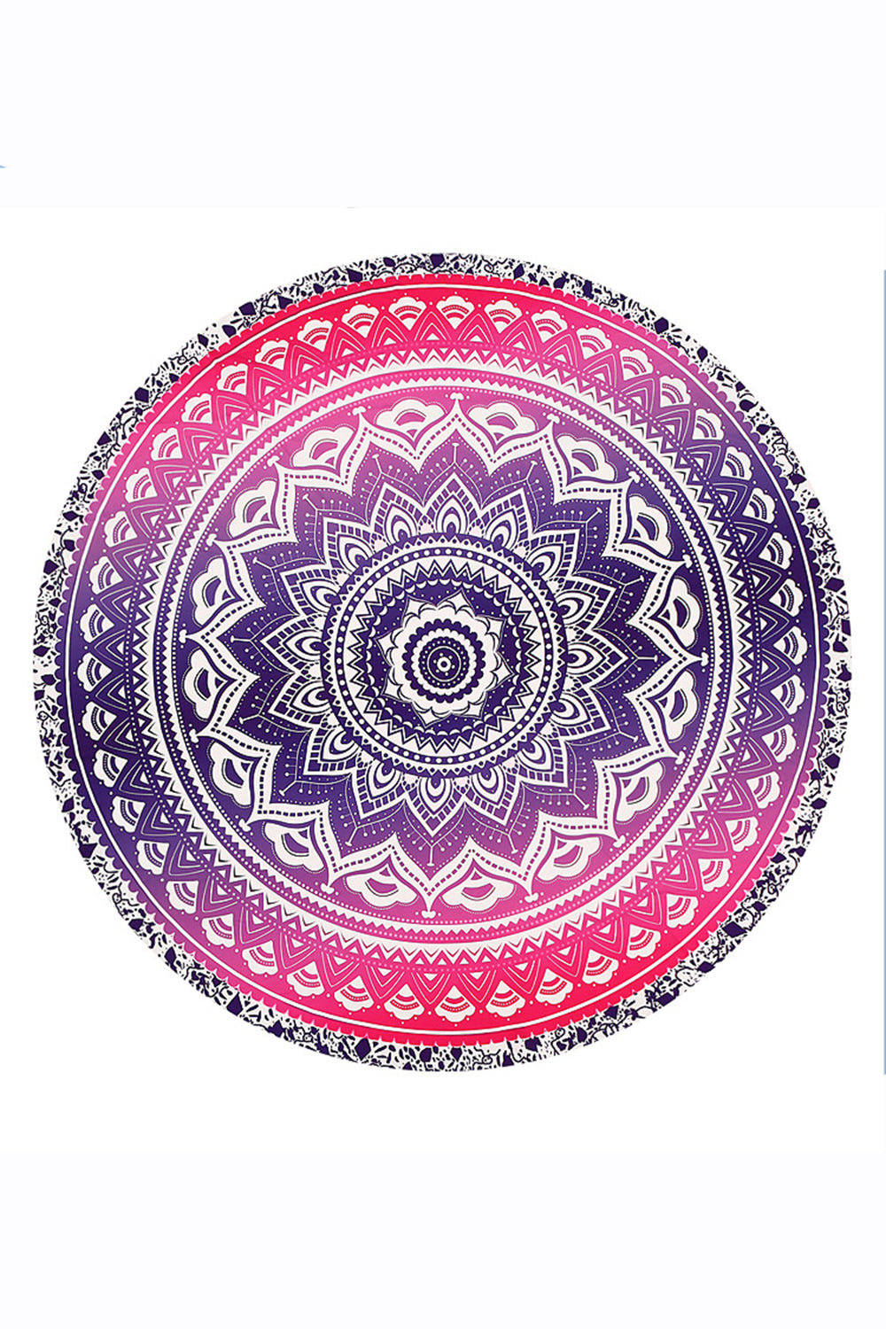 Iyasson Boho Pattern Round Beach Blanket
