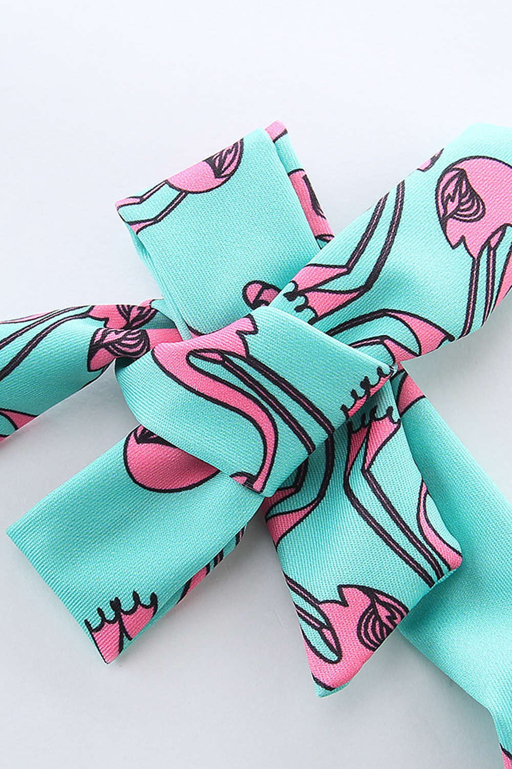 Iyasson Blue flamingo bathing suit For Baby Girl