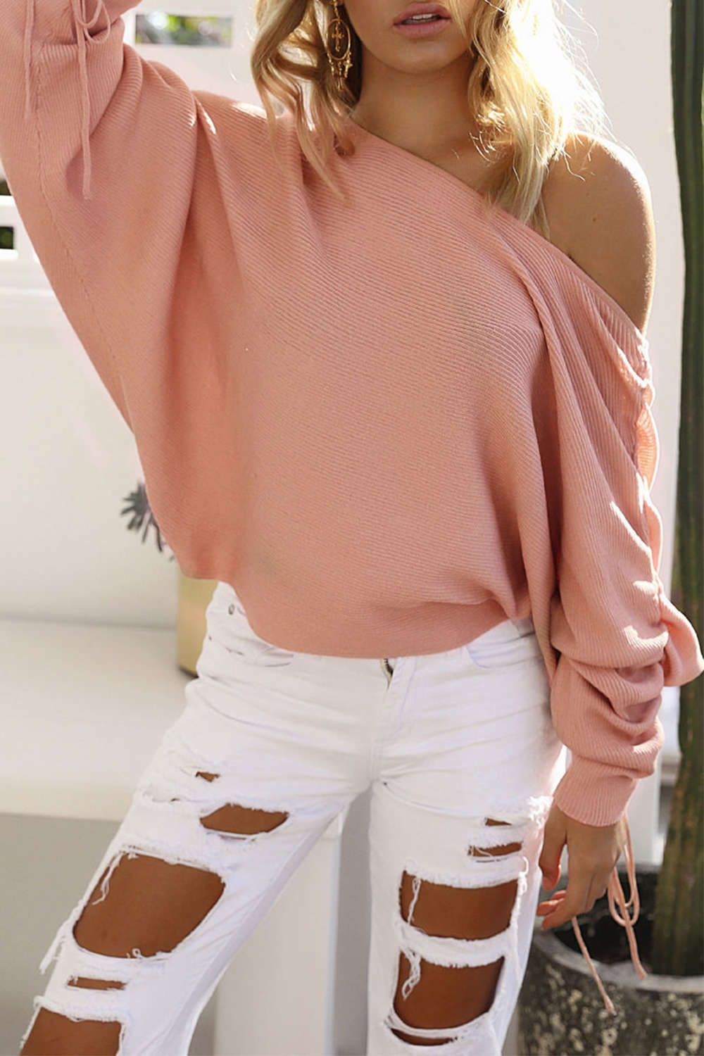 Iyasson Women's Batwing Sleeve Tops