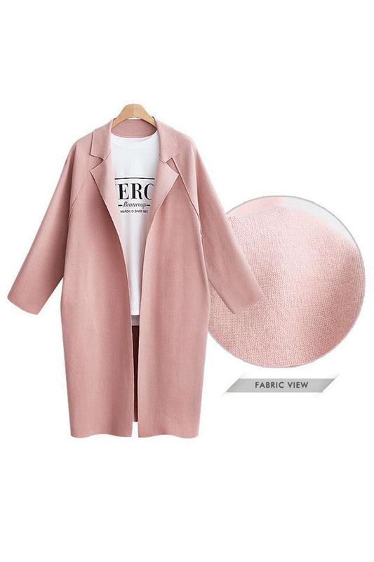 Iyasson Women's Loose Fit Blend Coat