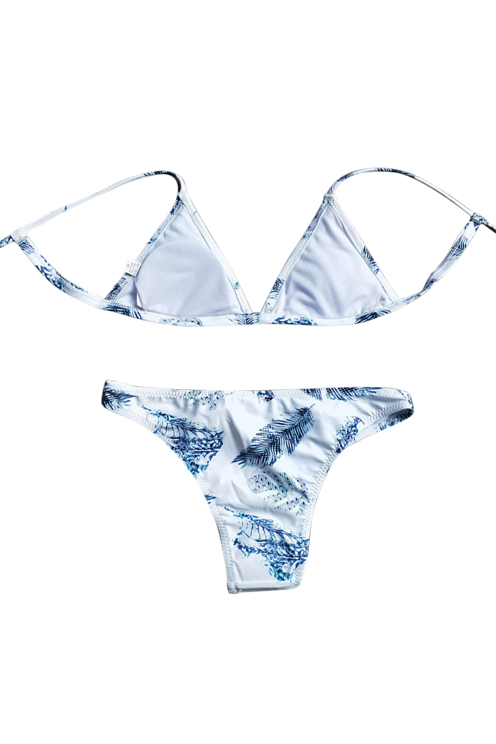 Iyasson Sexy Printing Triangle Top Bikini Set