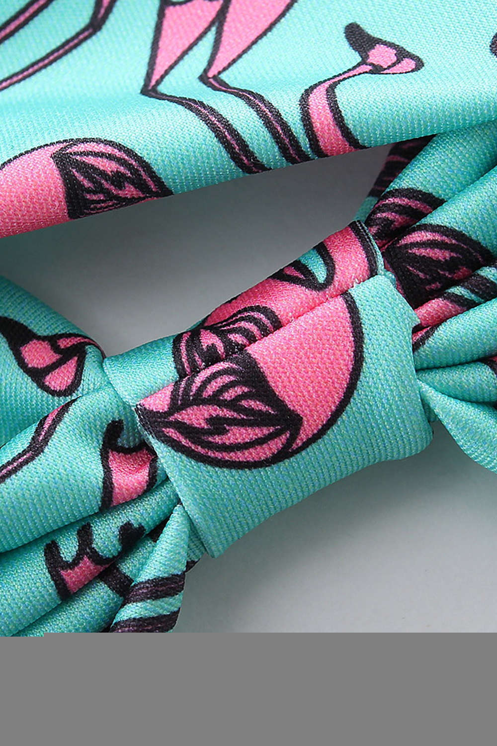 Iyasson Blue flamingo bathing suit For Baby Girl