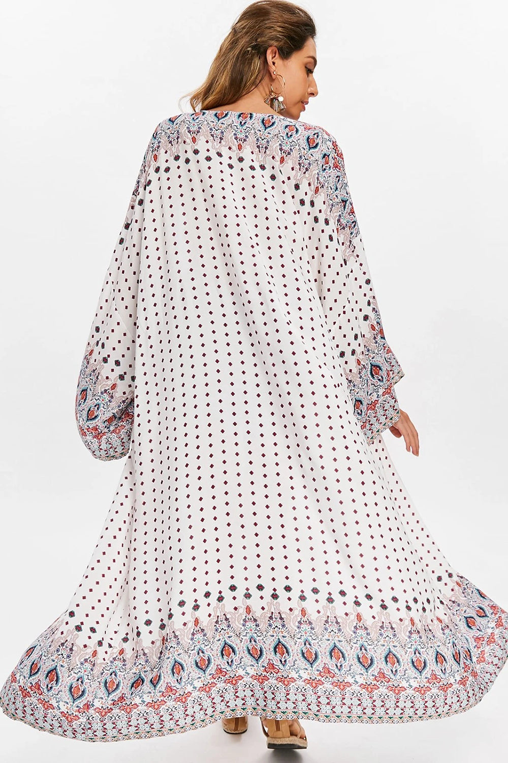 Bandana Floral Bell Sleeve Bandana Floral Print