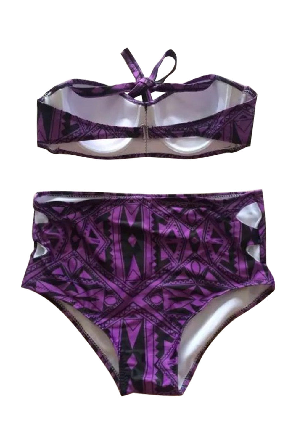 Iyasson Drizzle Bohemia Print With High-waisted fit Bikini Set