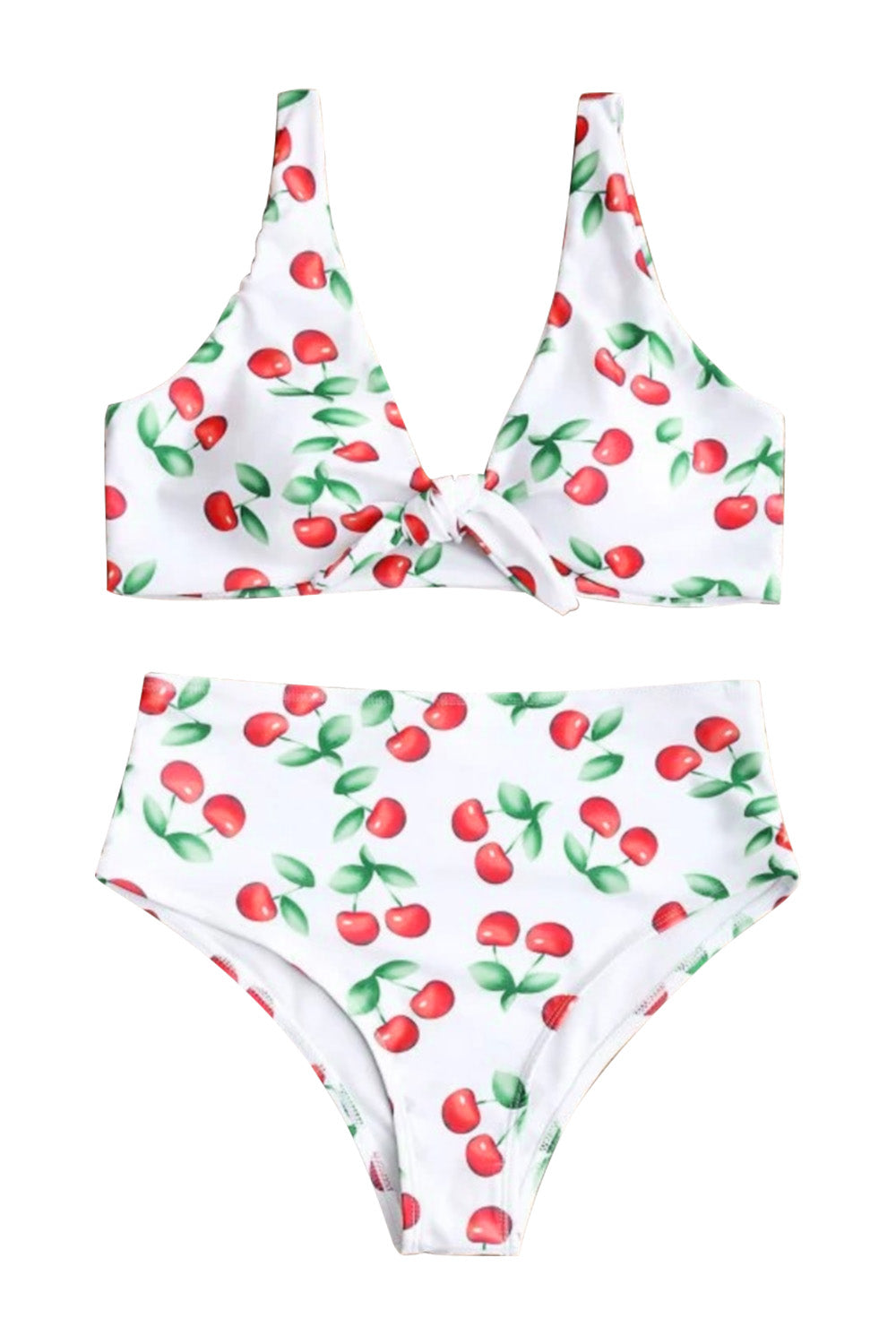 Iyasson Vintage Floral printing Bikini Set